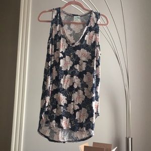 Freeloader navy floral print tunic from ModCloth